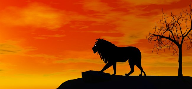 Fábula de Fontaine El león enfermo y los zorros.