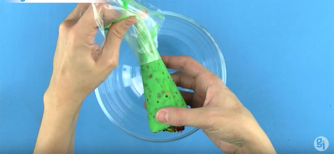 Árbol de Navidad de bicarbonato