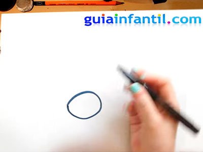 Cómo dibujar una araña primer paso Araña dibujo