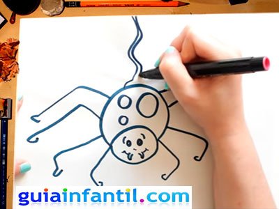 Cómo dibujar una araña paso cinco araña definitiva
