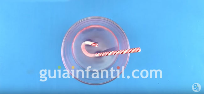 Experimento de bastón de caramelo Experimento de bastón de caramelo