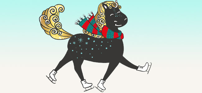 El caballo con patines, poemas graciosos para niños