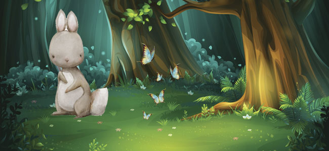 Por el bosque vi una liebre. Canción para bebés Por el bosque vi una liebre. Canción para bebés