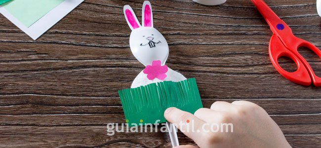 Como hacer un conejo con cuchara. Paso 5 Como hacer un conejo con cuchara. PAso 5