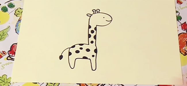 Cómo hacer un dibujo de una jirafa paso a paso