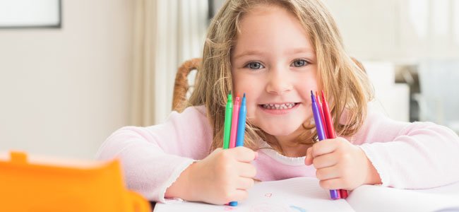 Cómo dibujar animales de la granja Niña con rotuladores