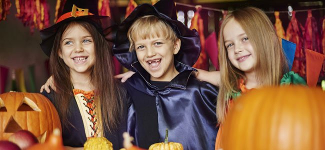 Niños en Halloween
