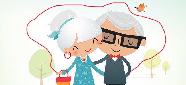 El hilo rojo, leyenda oriental para niños Ancianos con hilo rojo