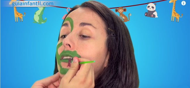 Maquillaje de serpiente