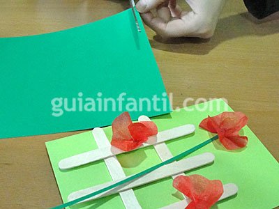 Tarjeta de amapolas Manualidades Día de la Madre