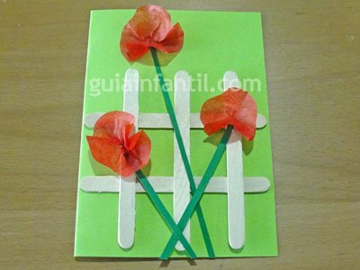 Set de tarjetas de papel vegetal - Amapolas