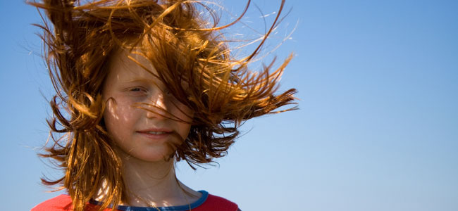 Los peligros del viento para los niños
