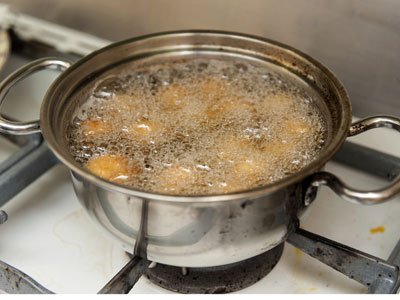 Buñuelos de viento. Paso 4 Buñuelos de viento. Paso 4