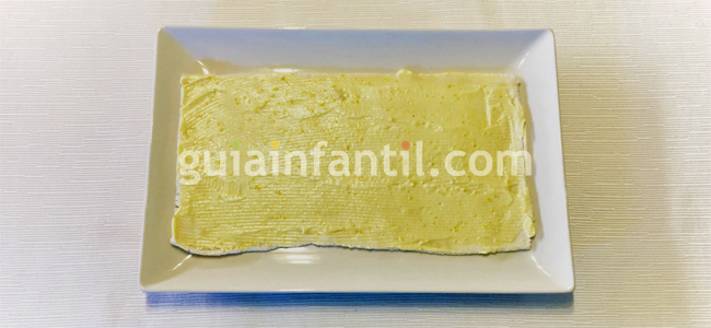 sushi-sándwich receta fácil para los niños paso 1