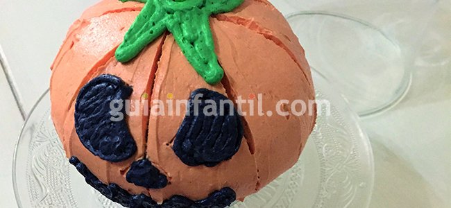 Bizcocho de Halloween. Paso 5