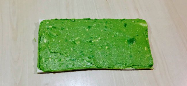 Árbol de Navidad con pan de molde. Paso 2