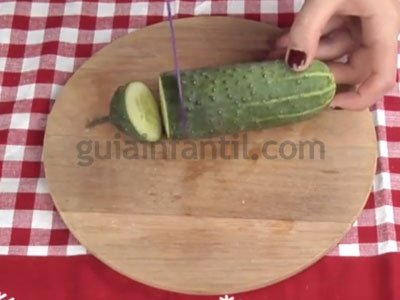 Árbol de Navidad. Canapés para niños. Paso 1 Árbol de Navidad. Canapés para niños. Paso 1