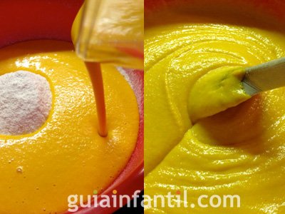 Receta de bizcocho de zanahoria. Paso 3 Receta de bizcocho de zanahoria. Paso 3