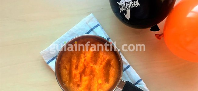 Bizcocho de Halloween. Paso 2