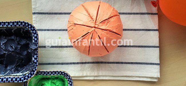 Bizcocho de Halloween. Paso 3