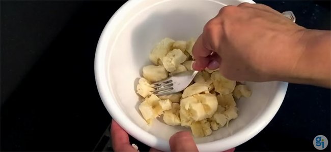 Bizcocho de plátano. Paso 2 Bizcocho de plátano. Paso 2