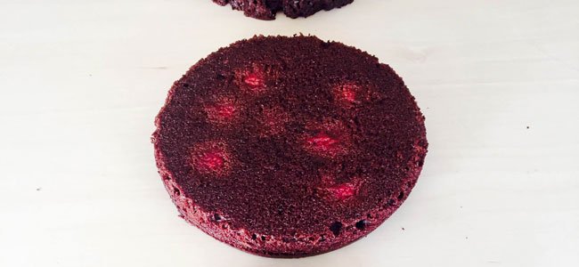 Bizcocho de frambuesa