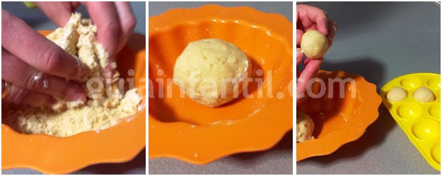 Receta de cakepops para niños. Paso 2 Receta de cakepops para niños. Paso 2