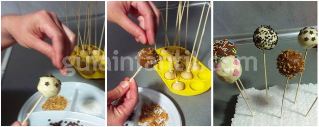 Receta de cakepops para niños. Paso 5 Receta de cakepops para niños. Paso 5