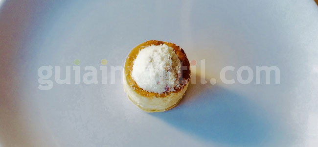 Canapé de Navidad con forma de bolita de nieve. Paso 3 Canapé de Navidad con forma de bolita de nieve. Paso 3