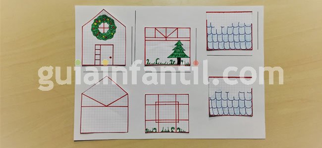 Casita de galletas de jengibre. Paso 1
