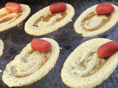 Crepes de Salchicha. Paso 3