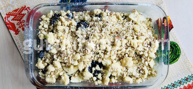 Crumble de frutas para niños. Paso 3