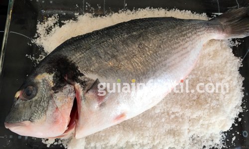 Receta de Dorada a la sal. Paso 1 Receta de Dorada a la sal. Paso 1