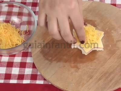 Aperitivo con forma de estrella de Navidad. Paso 3 Aperitivo con forma de estrella de Navidad. Paso 3