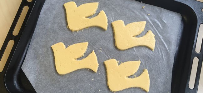 Galletas para la Primera Comunión Galletas con forma de paloma