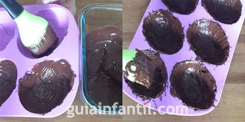 Huevo de chocolate. Paso 2 Huevo de chocolate. Paso 2