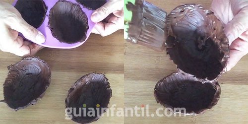 Huevo de chocolate. Paso 3 Huevo de chocolate. Paso 3