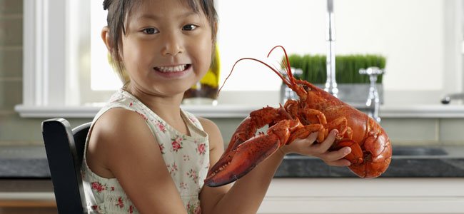 Recetas de mariscos y frutos del mar para niños