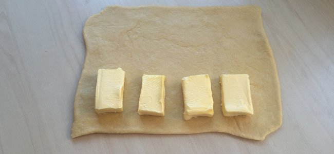 Danesas para niños Mantequilla en hojaldre
