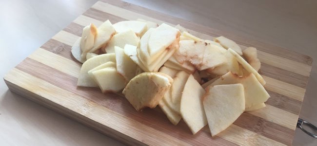 Manzana en rodajas