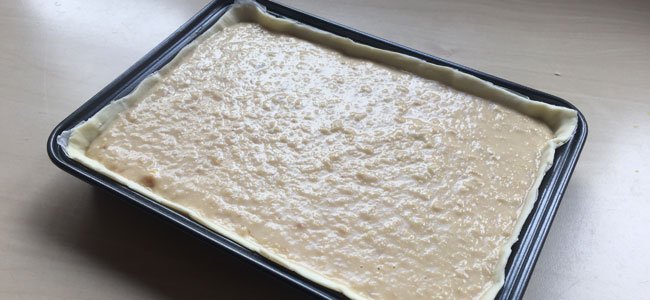 Plancha rellena de hojaldre