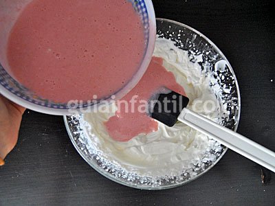 Mousse de fresas