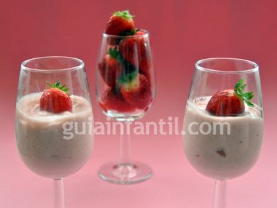 Mousse de fresas