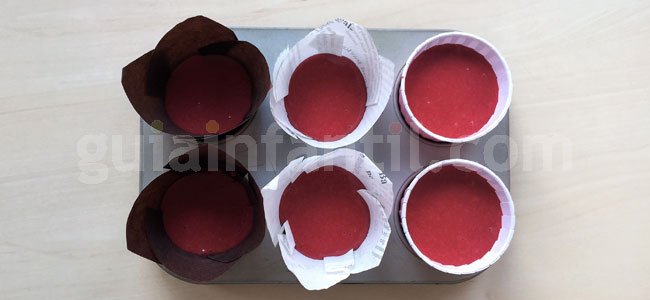 Muffin de San Valentín. Paso 2 Muffin de San Valentín. Paso 2