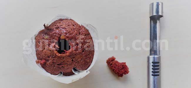 Muffin de San Valentín. Paso 3 Muffin de San Valentín. Paso 3