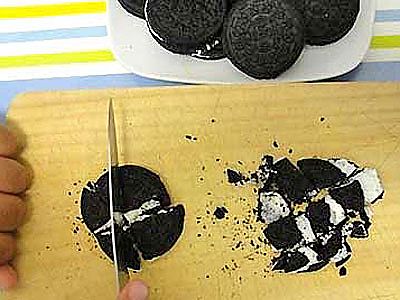 Muffins de Oreo paso 4