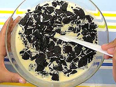 Muffins de Oreo paso 5