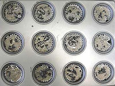 Muffins de Oreo paso 6