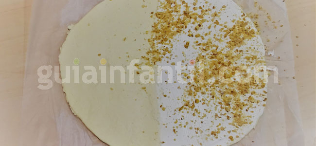 Receta de palitos de queso para Navidad. Paso 2