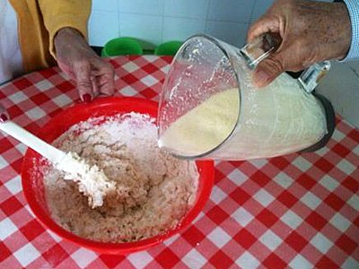 PAn de cebolla. PAso 1